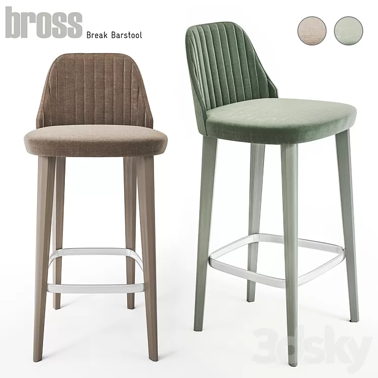 Break Barstool by Bross 3D Model