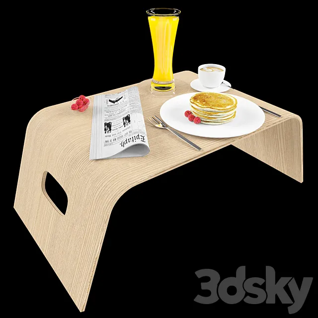 breakfast in bed 3D Model