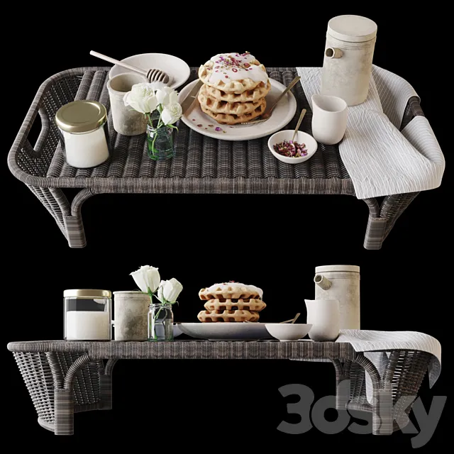 Breakfast in bed 3DModel
