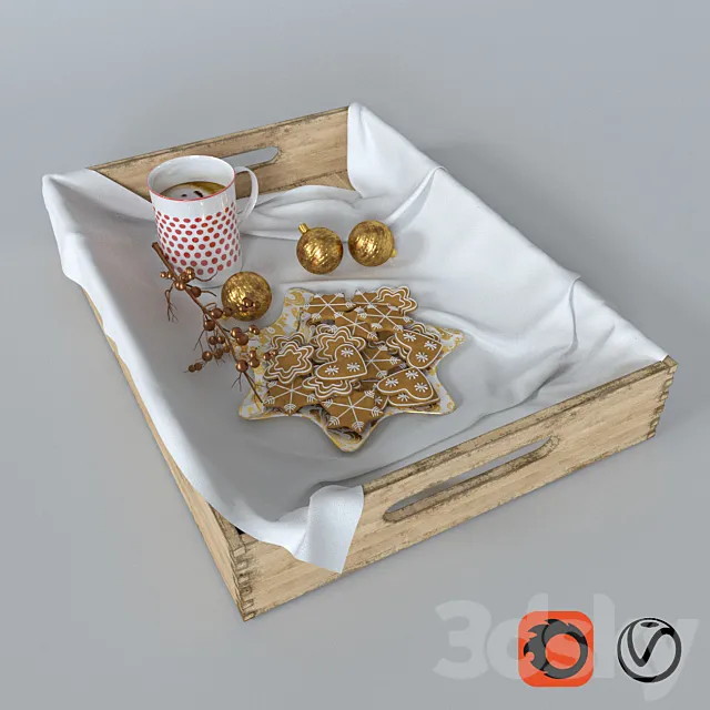 Breakfast in bed 3DModel