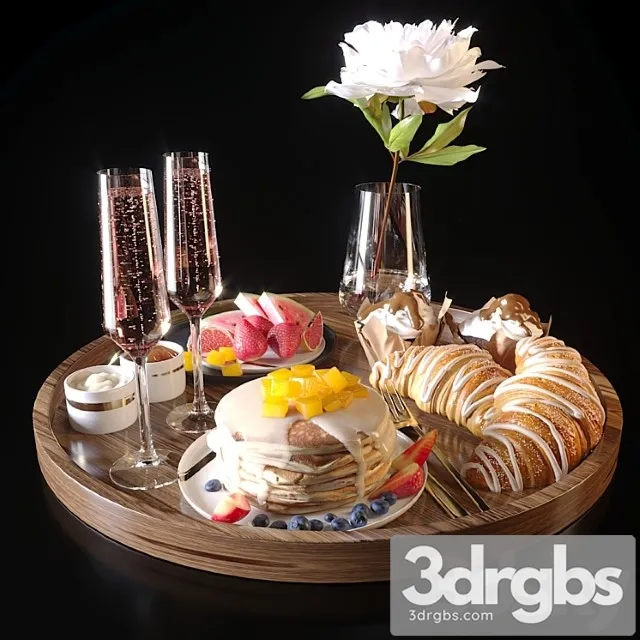 Breakfast in bed_1 3D Model Download