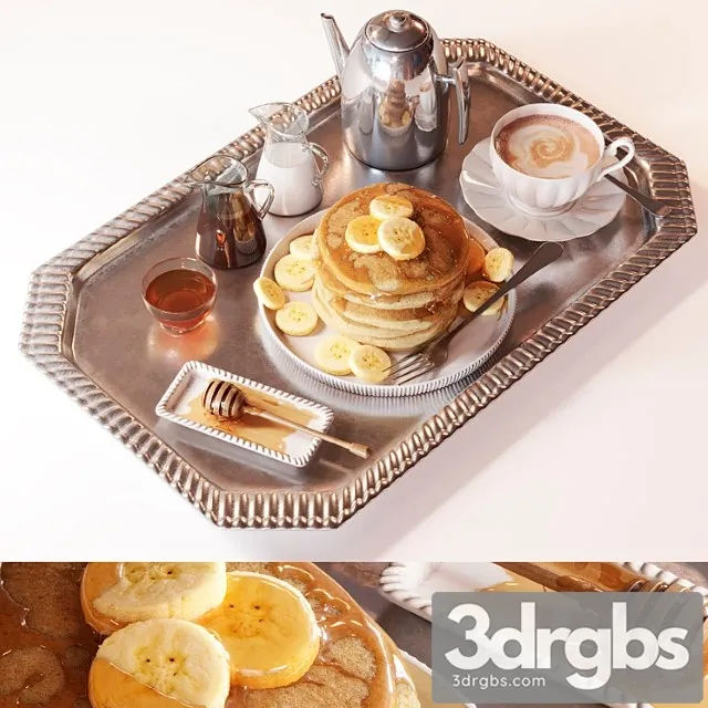 Breakfast in bed_4 3D Model Download