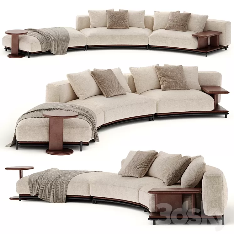 Brera sofa by Poliform 3D Model Free Download