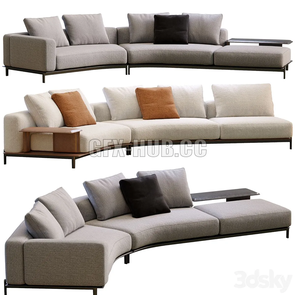 Brera Sofa By Poliform 3D Model Brera Sofa By Poliform 3D Model