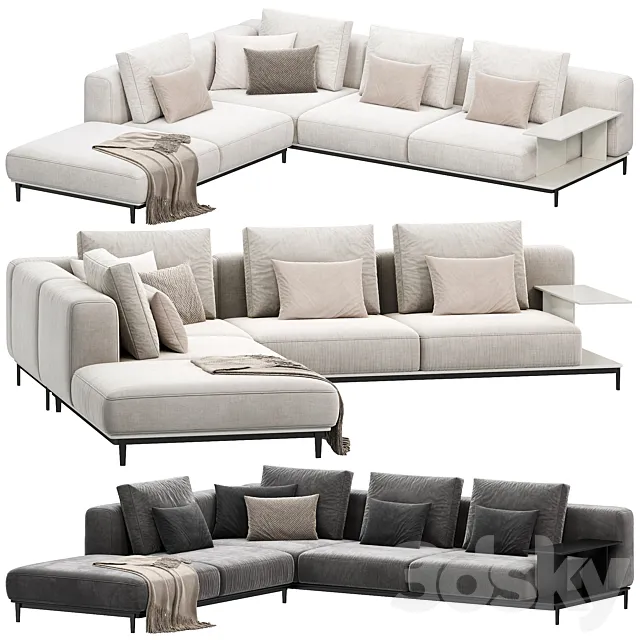 BRERA Sofa by poliform sofas 3D Model BRERA Sofa by poliform sofas 3D Model