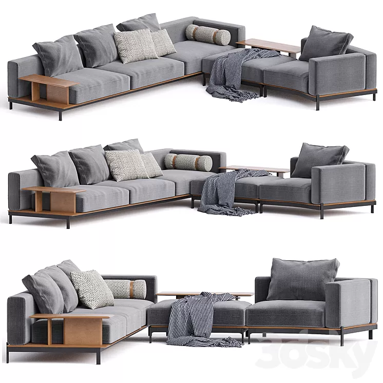 BRERA SOFA POLIFORM 3D Model Free Download