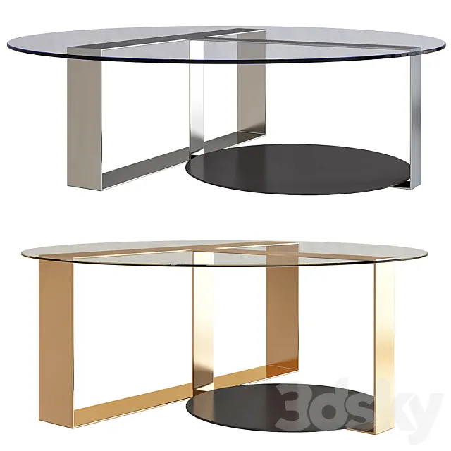 Bresson Minotti coffee tables 3D Model Bresson Minotti coffee tables 3D Model