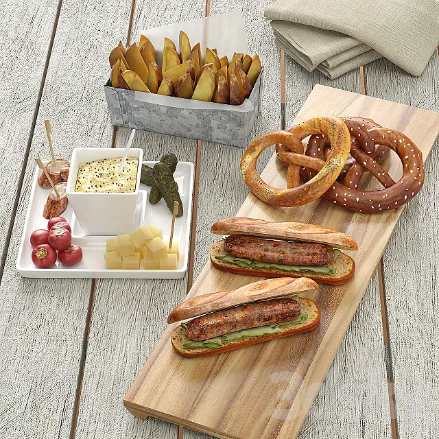 Brezel set CB2 3DModel Brezel set CB2 3DModel