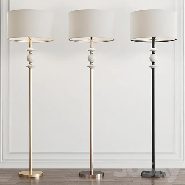 Briar Rose Floor Lamp by Dimond 3D Model Briar Rose Floor Lamp by Dimond 3D Model