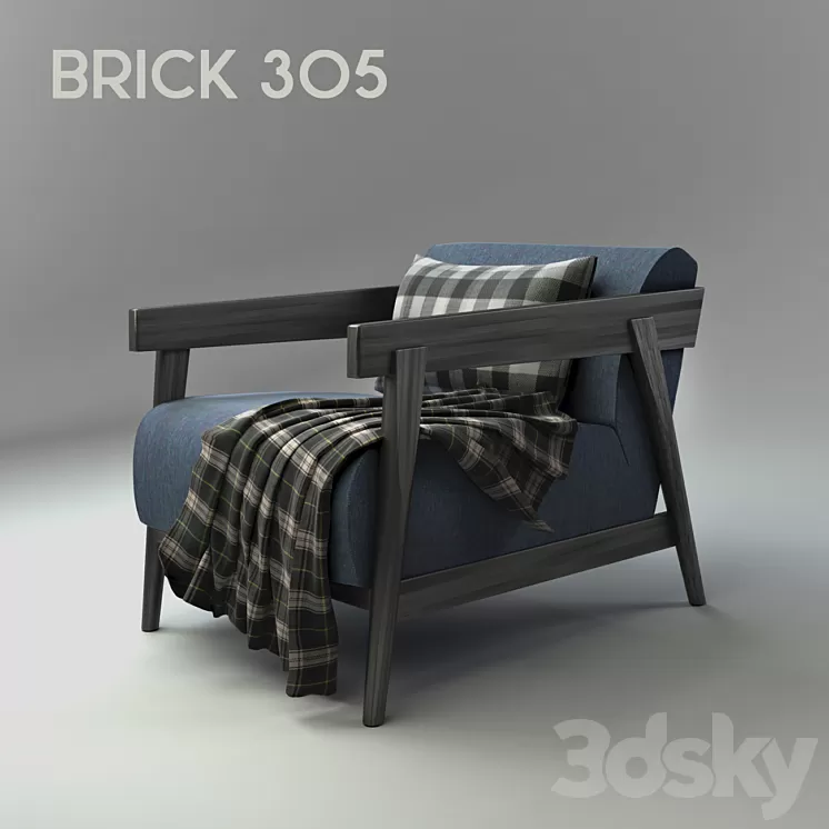Brick 305 | Armchair 3D Model