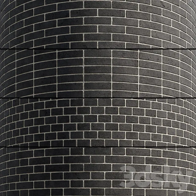 Brick Black 3D Model Brick Black 3D Model