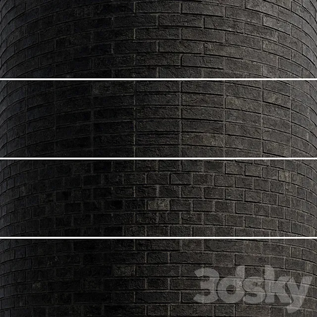Brick Black 3D Model Brick Black 3D Model