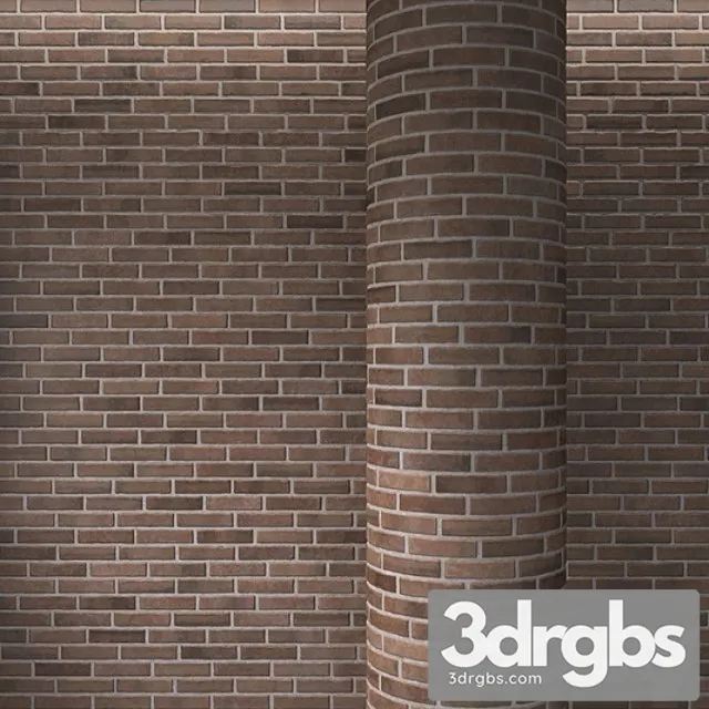 Brick Brown Masonry 3D Model Download