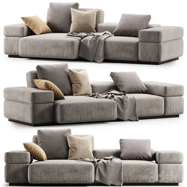 Brick Lane Two Seater Sofa 3D Model Brick Lane Two Seater Sofa 3D Model