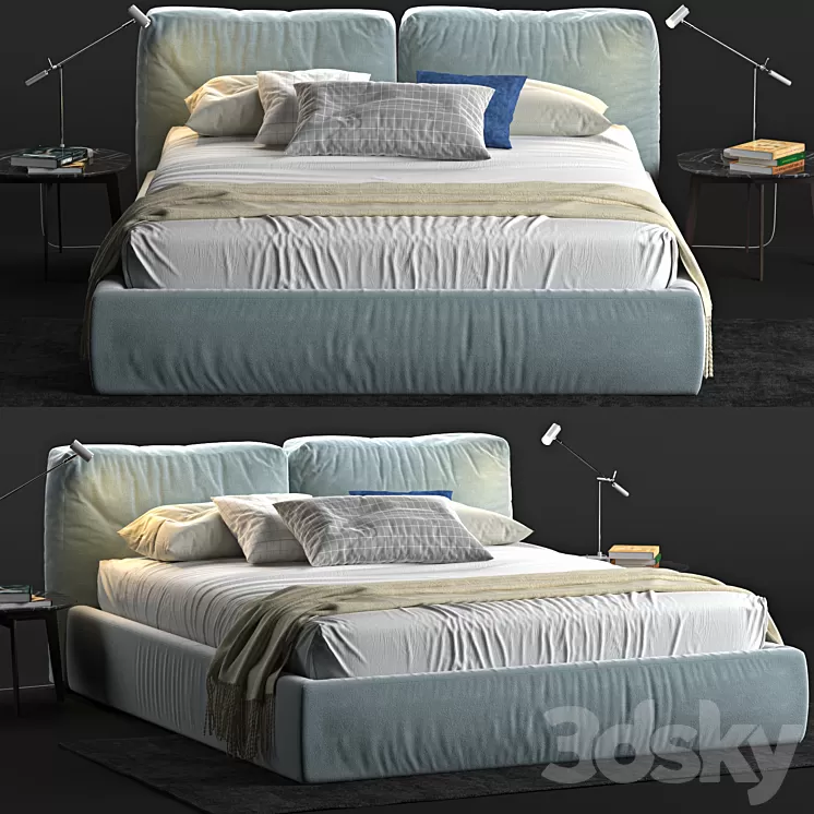 Brick Novamobili Bed 3D Model