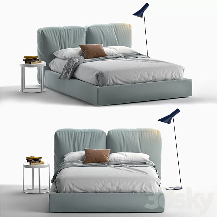 Brick Novamobili Bed 3D Model