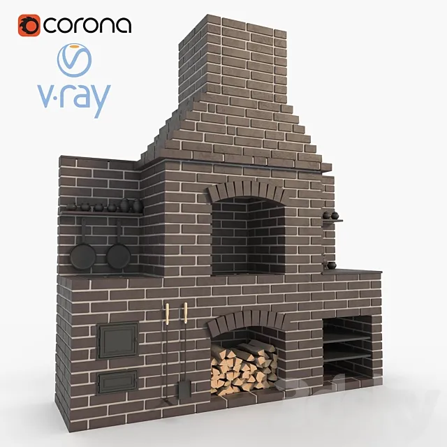 Brick oven 3DModel Brick oven 3DModel