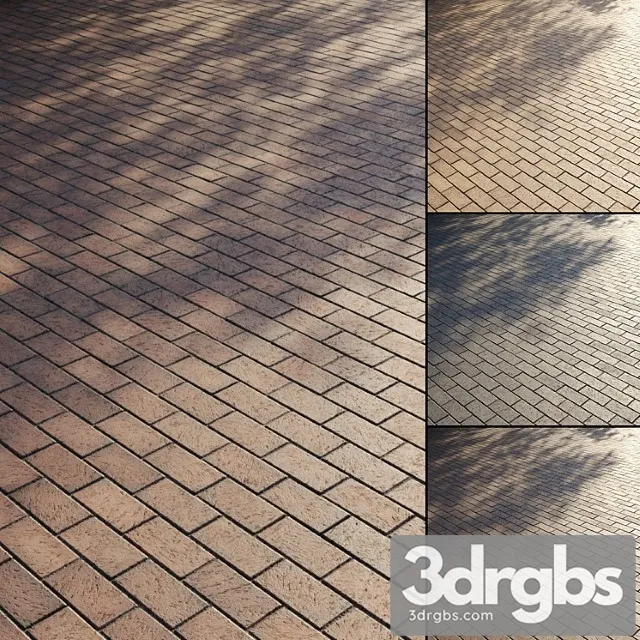 Brick Paving Slabs Type 1 3D Model Download
