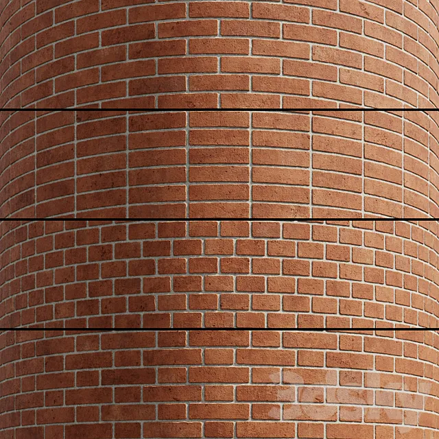 Brick Red 3D Model Brick Red 3D Model