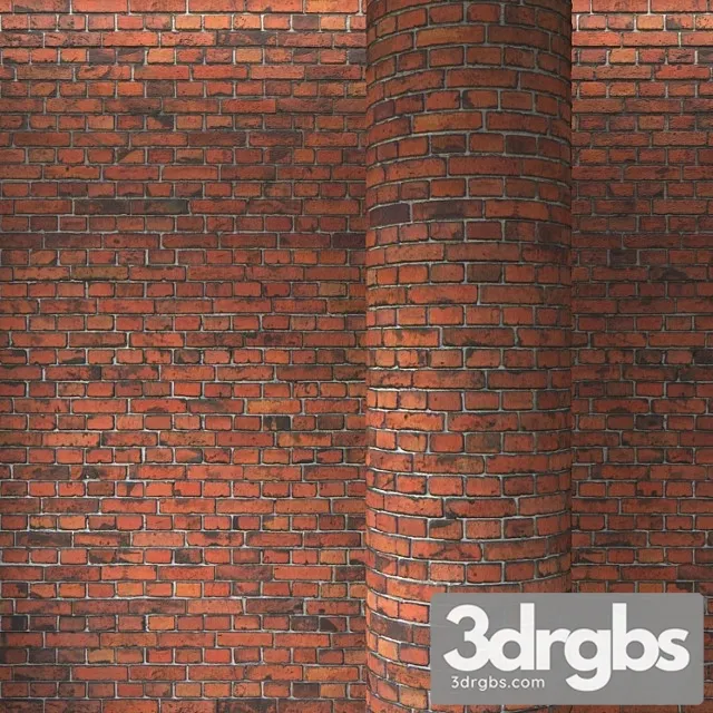 Brick Red Masonry 2 3D Model Download
