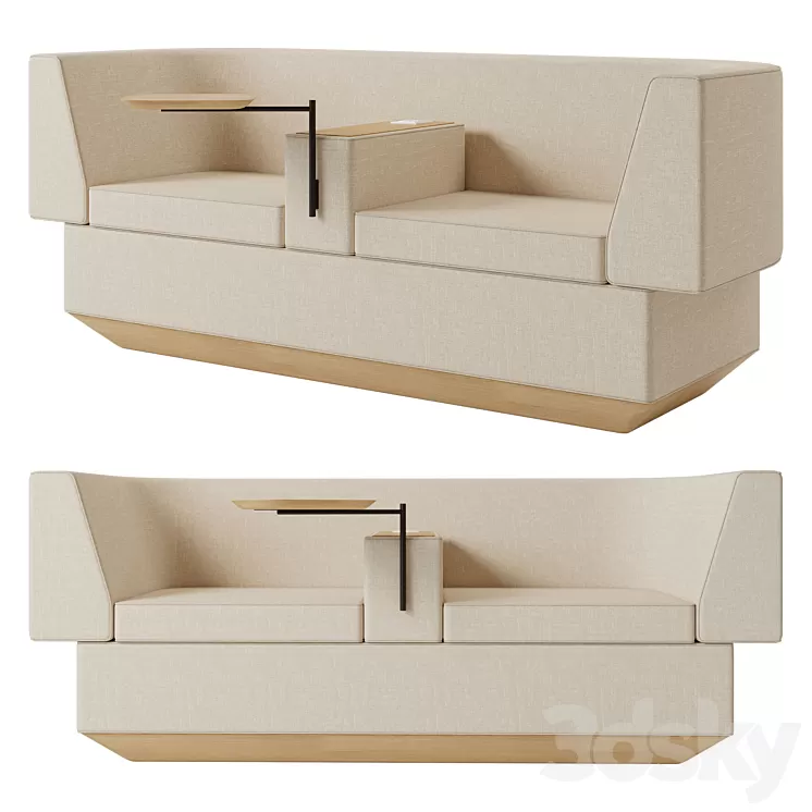 Brick Sofa by Joao Teixeira 3D Model Brick Sofa by Joao Teixeira 3D Model