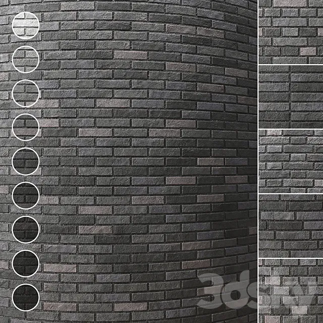 Brick wall 005 3D Model Brick wall 005 3D Model