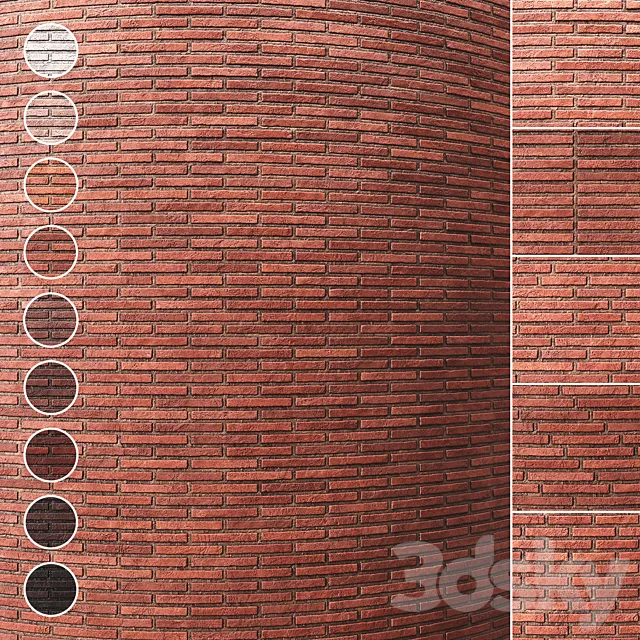 Brick wall 012 3D Model Brick wall 012 3D Model