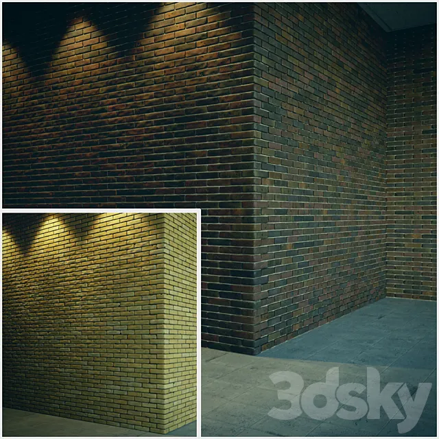 Brick wall 3D Model Brick wall 3D Model