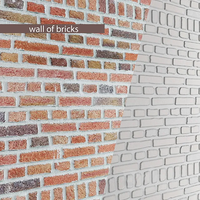 Brick wall. 3D Model Brick wall. 3D Model