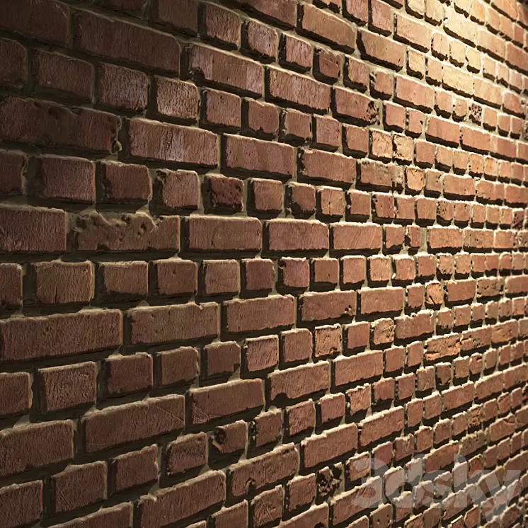 Brick wall 3D Model
