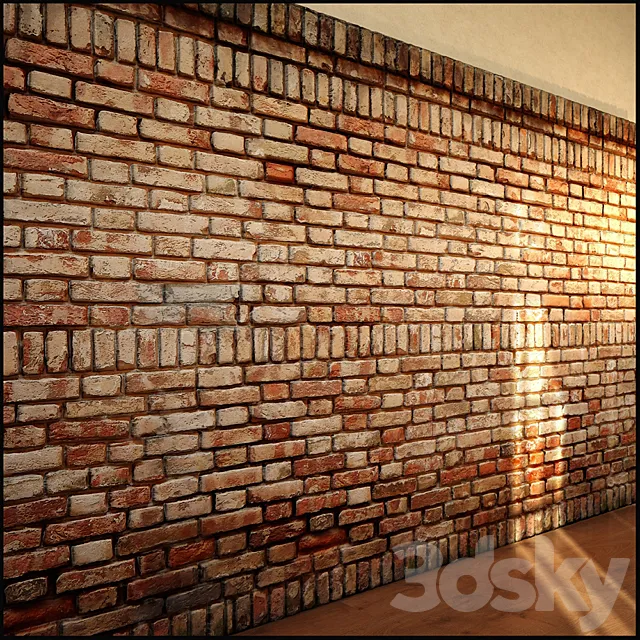 Brick wall 3D Model Brick wall 3D Model