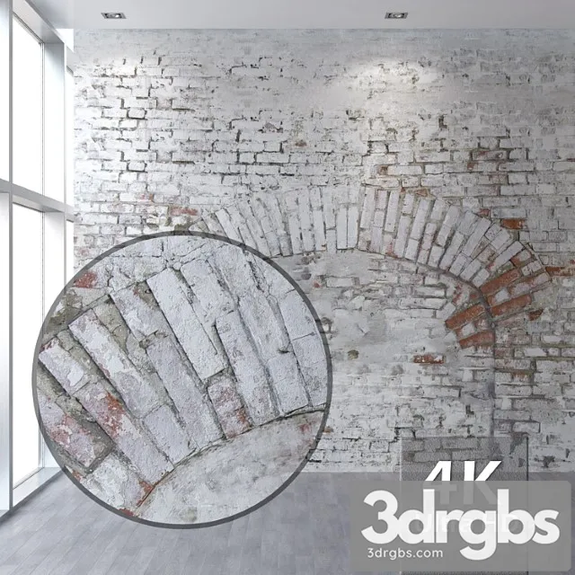 Brick wall 59 (with a blocked arch) 3D Model Download