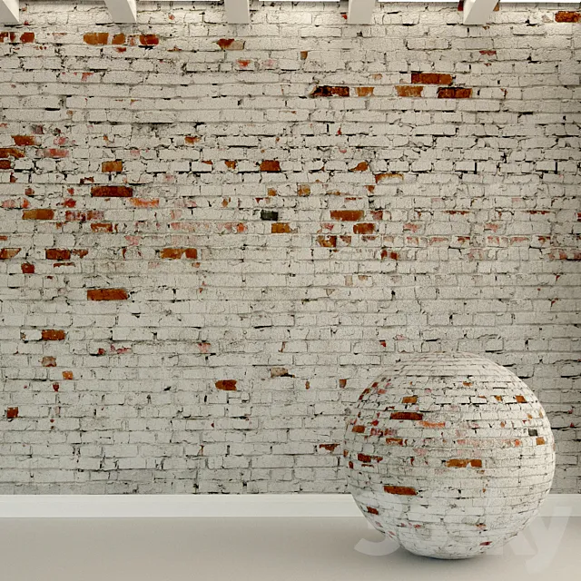 Brick wall. Old brick. 130 3D Model