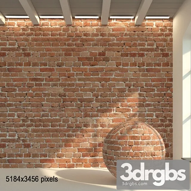 Brick wall. old brick. 46 3D Model Download
