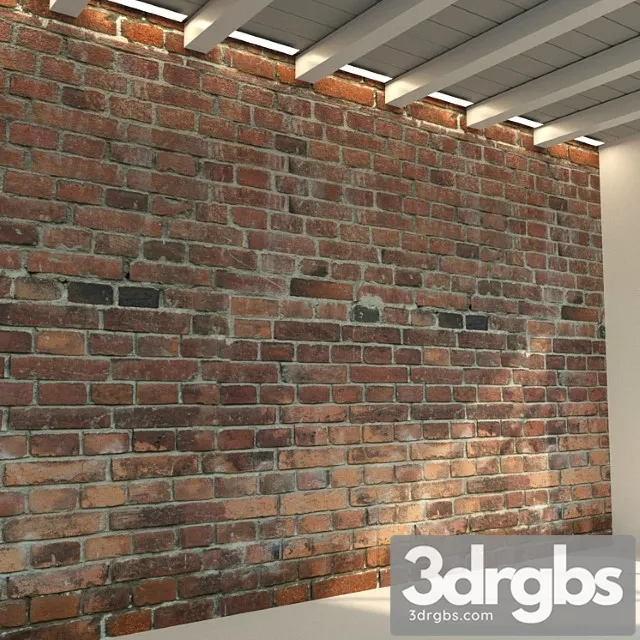 Brick wall. old brick. 48 3D Model Download