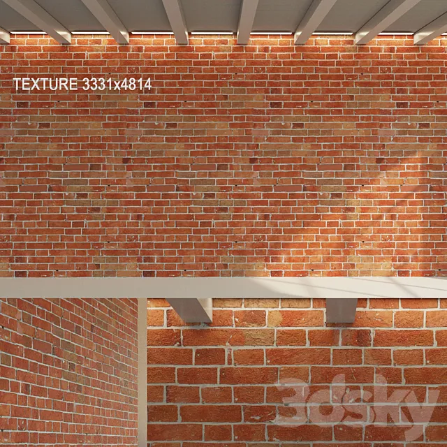 Brick wall (old brick) 6 3DModel