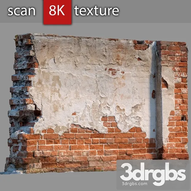 Brick Wall With Destruction 61 3D Model Download Brick Wall With Destruction 61 3D Model Download