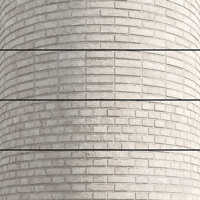 Brick White 3D Model Brick White 3D Model