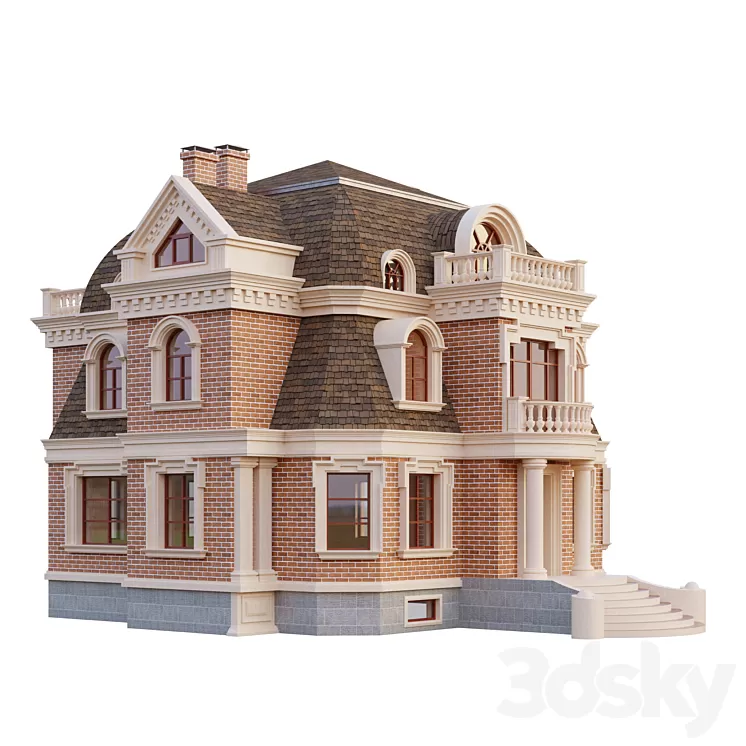 Bricks house 3D Model