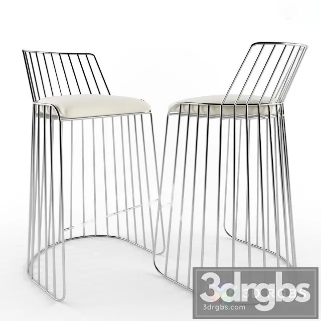 Bride Veil Bar Counter Stool 3D Model Download Bride Veil Bar Counter Stool 3D Model Download