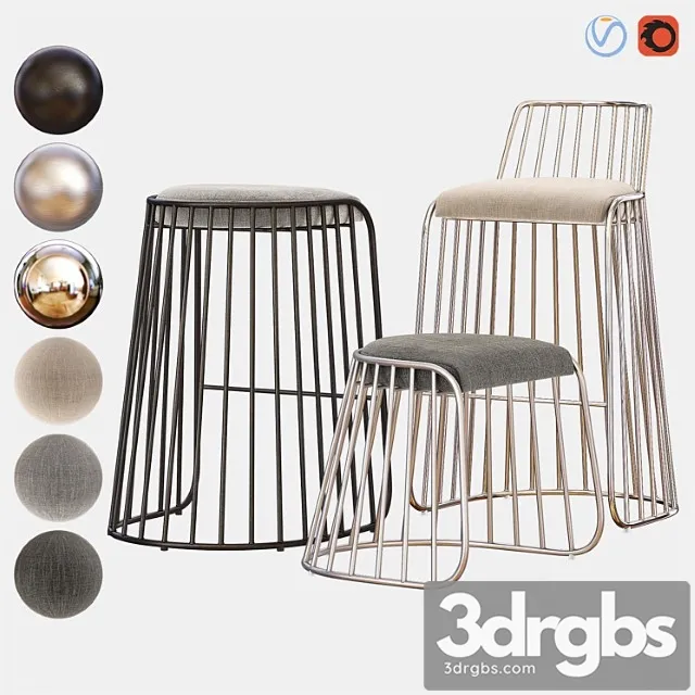 Bride’s veil bar chair & counter stool Bride’s veil bar chair & counter stool