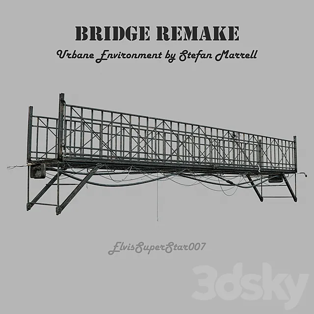 Bridge remake by Stefan Morrell _ Old Bridge 3D Model