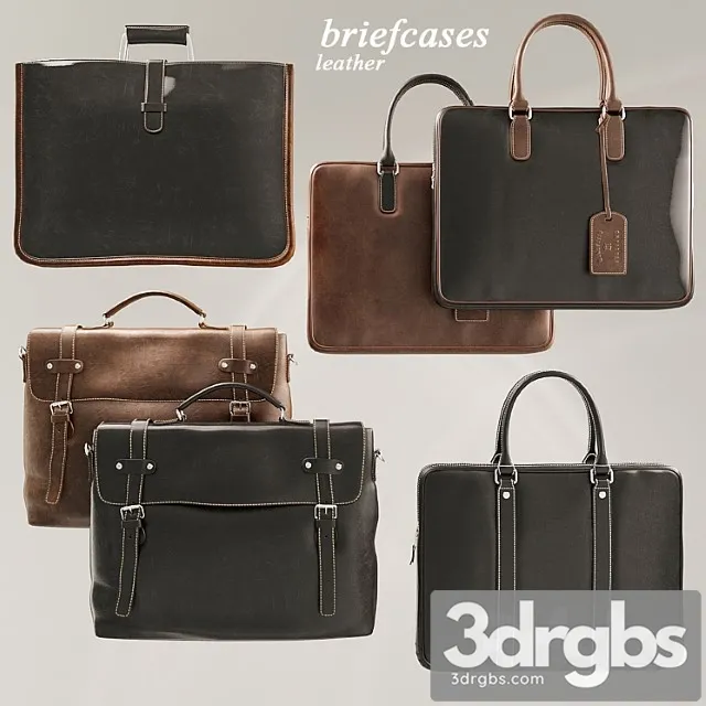 Briefcases set 3D Model Download