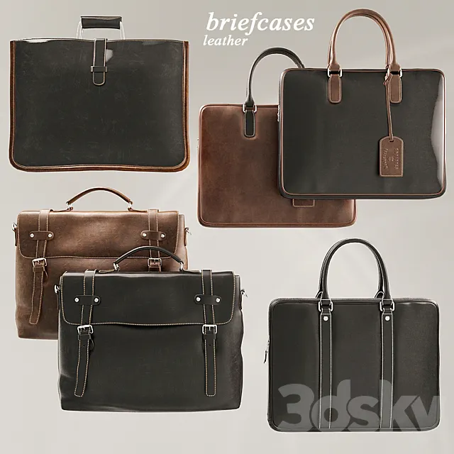 Briefcases Set 3DModel Briefcases Set 3DModel