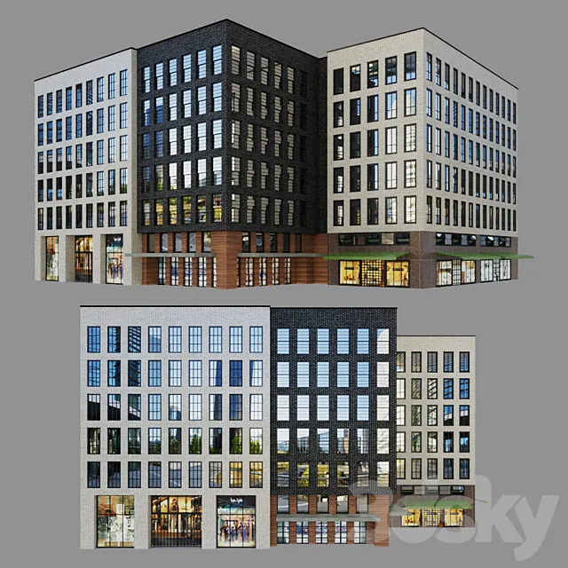 Brigade building 3D Model