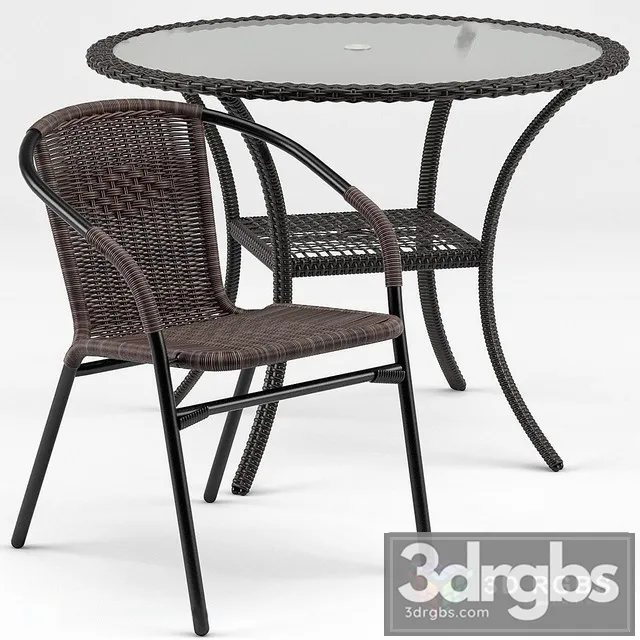 Brigance Bistro Table Acadian Chair 3D Model Download Brigance Bistro Table Acadian Chair 3D Model Download