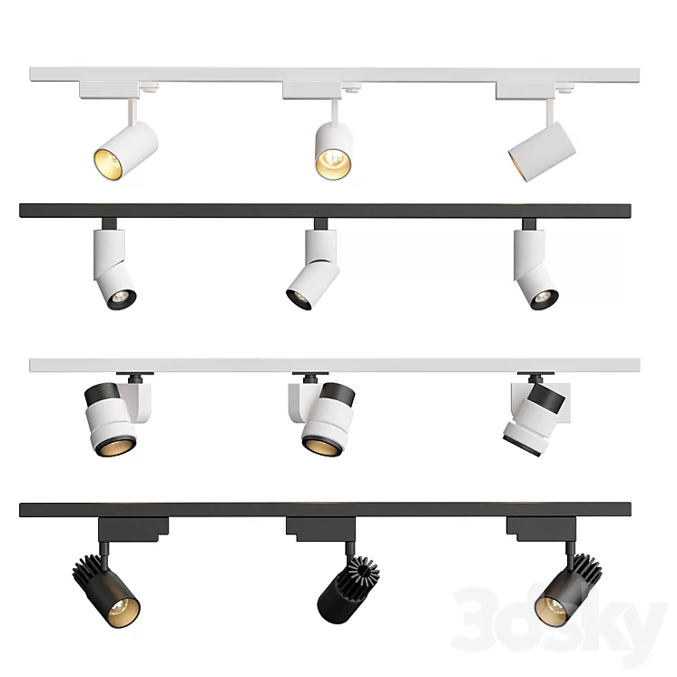 Brilliant Minor track light 3D Model