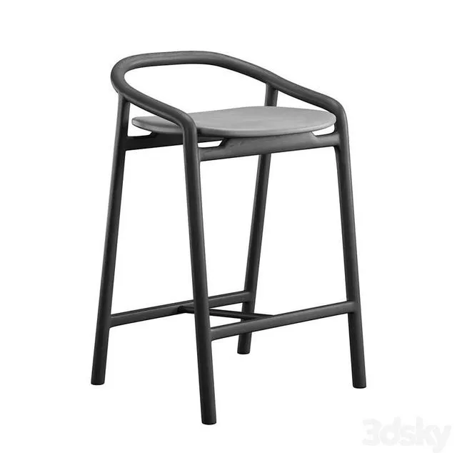 Brioni bar stool by woak 3D Model