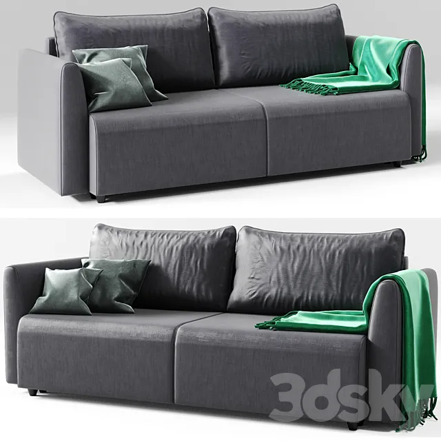 Brissund sofa bed 3 seater _ Brissund 3-seat sofa bed 3DModel