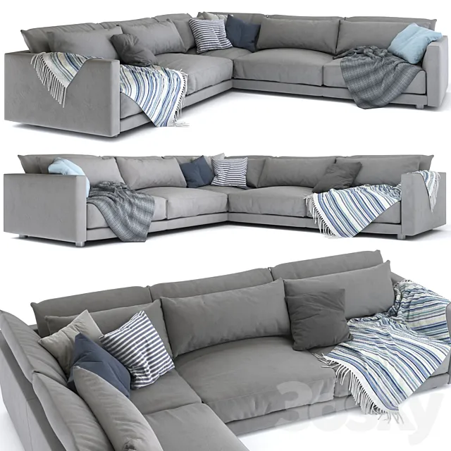 Bristol Poliform corner sofa 3D Model Bristol Poliform corner sofa 3D Model